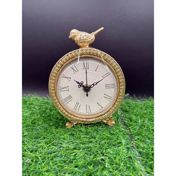 Ashland 6.5" Gold Bird Tabletop Clock - Picture 2 of 8